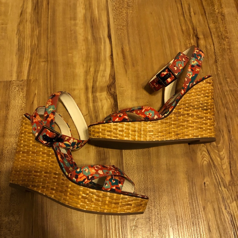 Marc Jacobs Flower Wedge Sandals